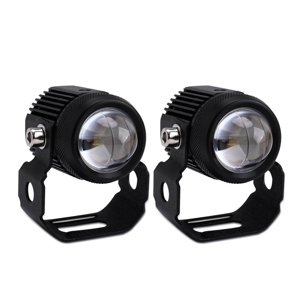 2 Inch White&Yellow Hi-Lo Beam Mini Motorcycle Auxilary Lights