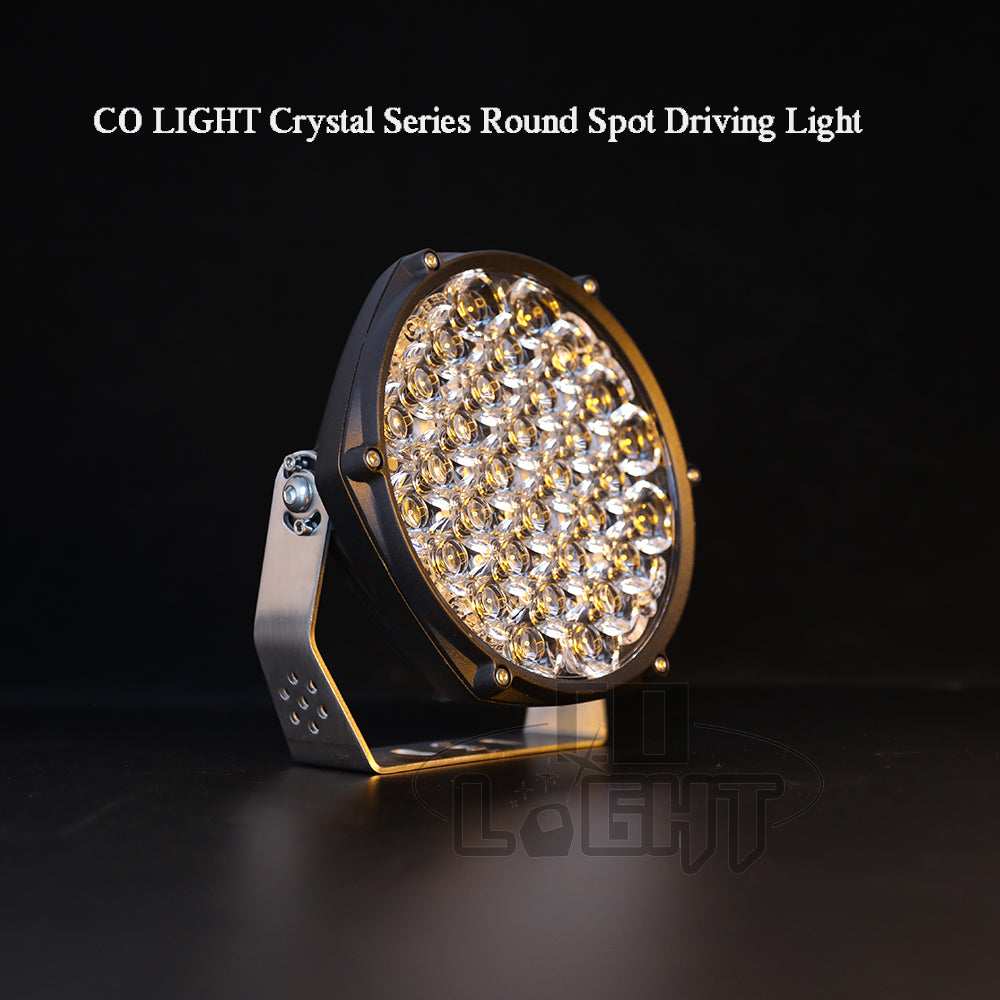 CO LIGHT 7inch Crystal Series Round LED Driving Light With Parking Lights