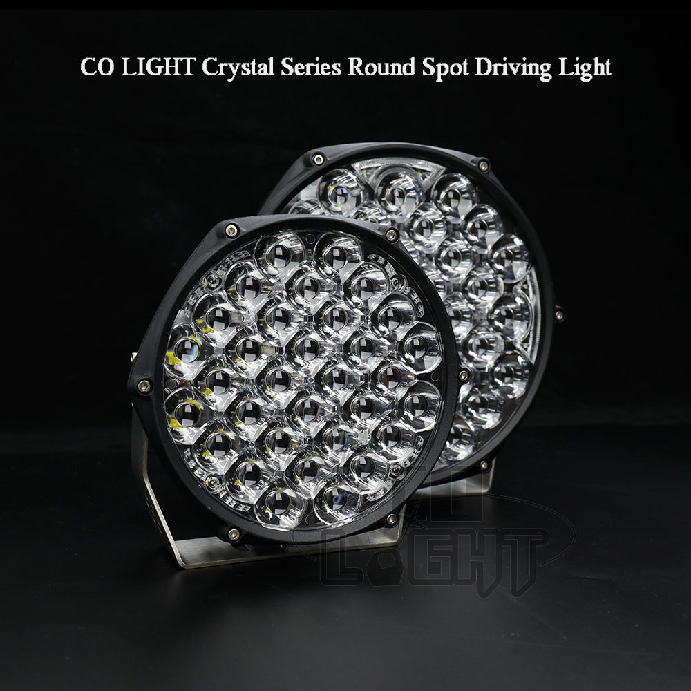 CO LIGHT 7INC/9INCH Crystal Series Round Spot Driving Light With Parking Lights