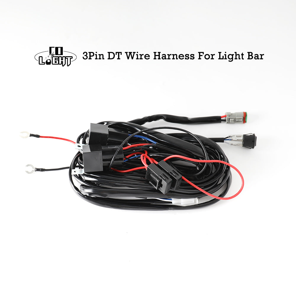 14AWG 3-Pin DT Wire Harness For 240W Above Light Bar-1 Lead