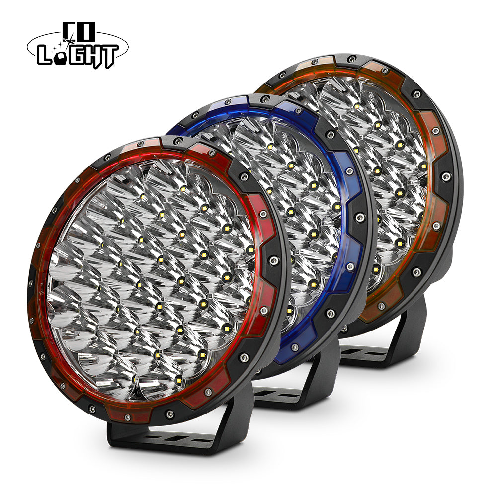 CO LIGHT 9 inch Fighter Series Led Round Driving Lights Bumper Lights