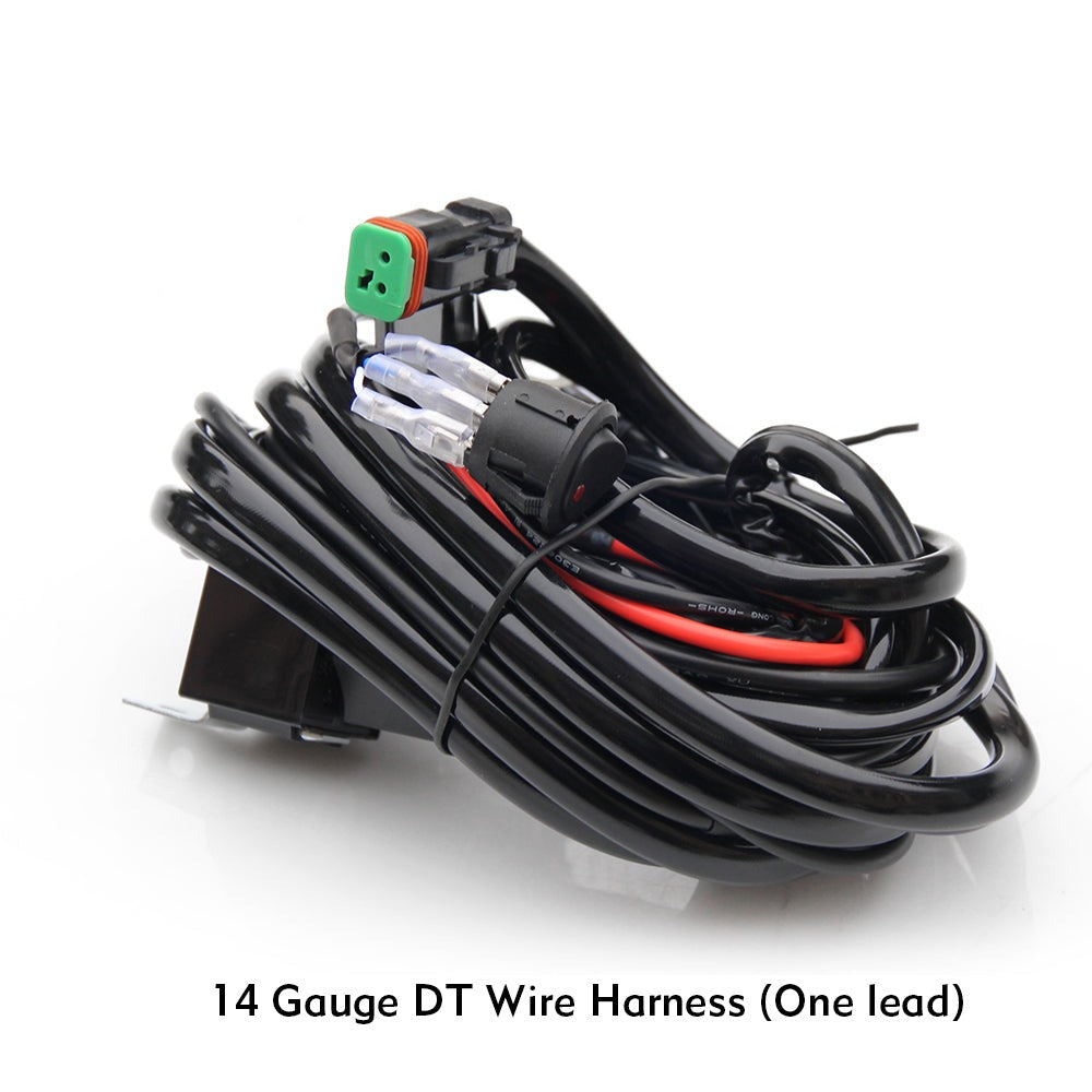 14AWG DT Connector 3M Wiring Harness For Offroad Lights-1 Leads