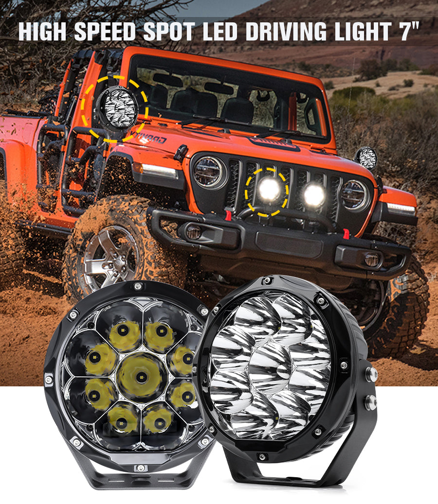 CO LIGHT 7 Inch Defender Series Offroad Driving Lights (Set/2pcs)