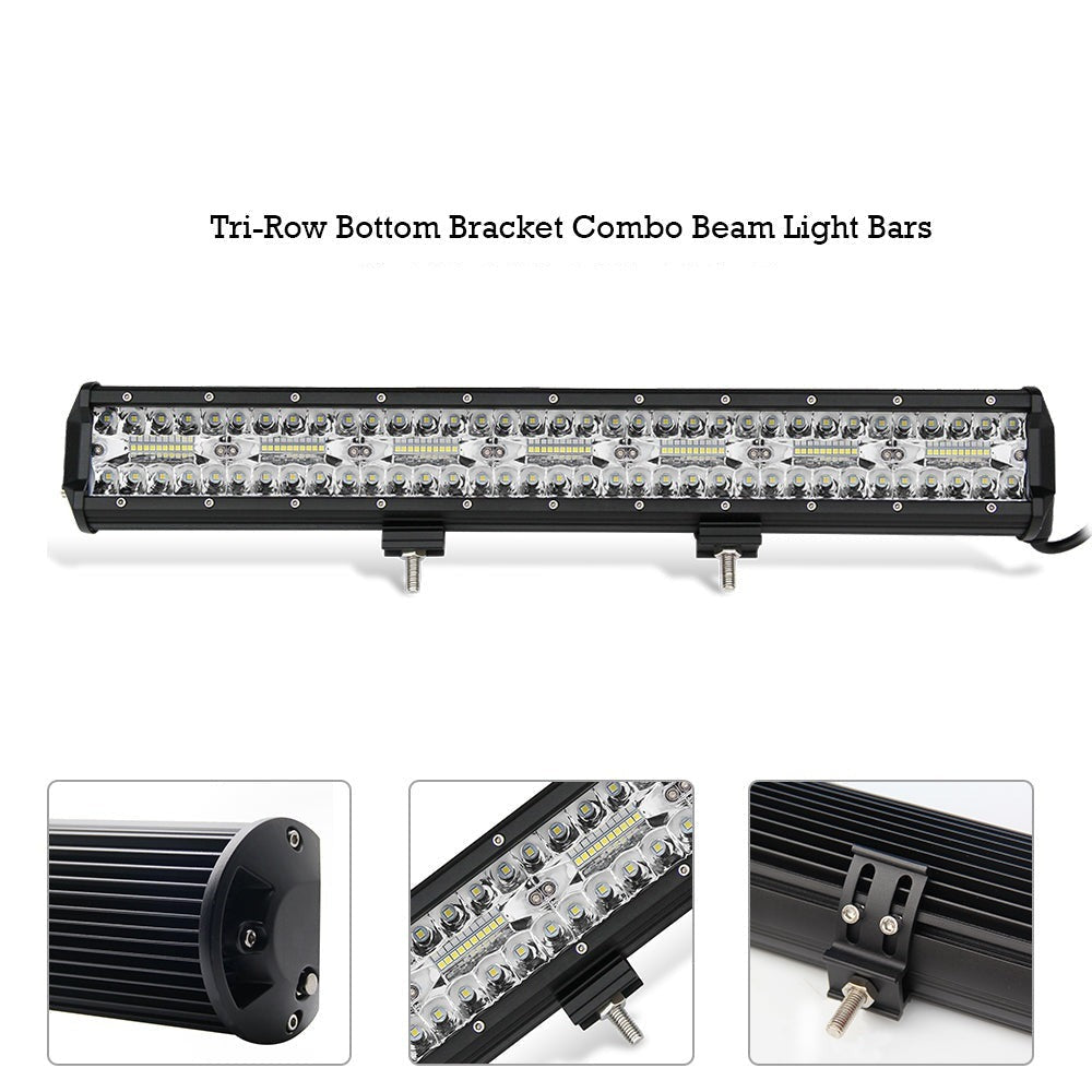 T32 Series 4-23 Inch Tri-Row Bottom Bracket Combo Beam LED Light Bars