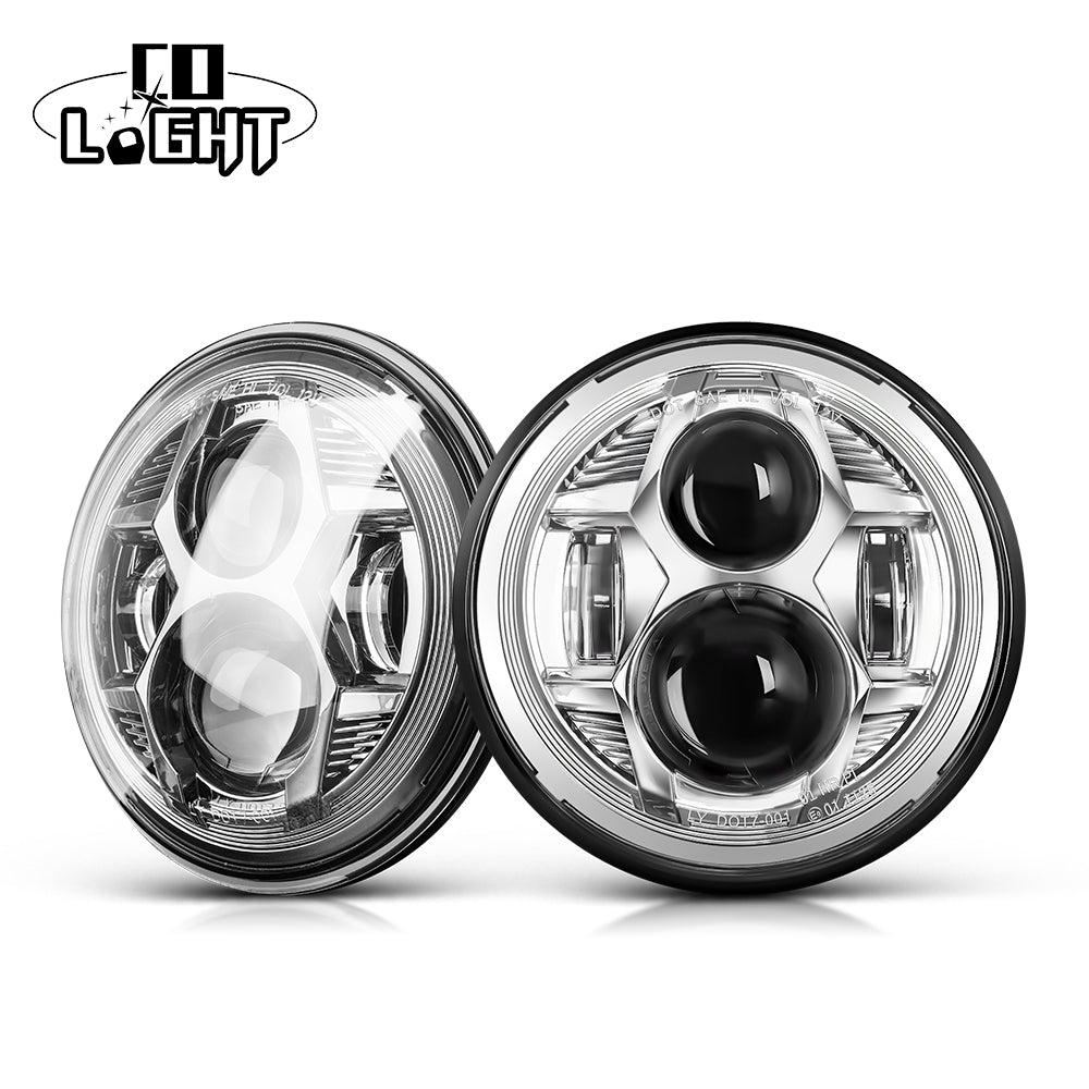CO LIGHT 7inch DOT E9 Spider Headlight Without Halo