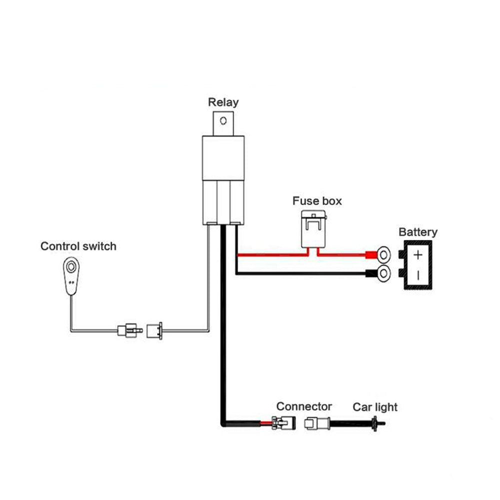 Faisceau de câbles de connecteur DT 18AWG à 2 broches pour feux de con