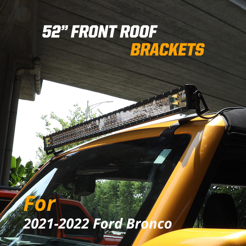 2020-2022 Ford Bronco 52inch Light Bar Front Roof Bracket