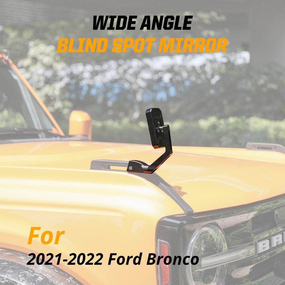 2021-2022 Ford Bronco Hood Mounted Rearview Blind Spot Mirror