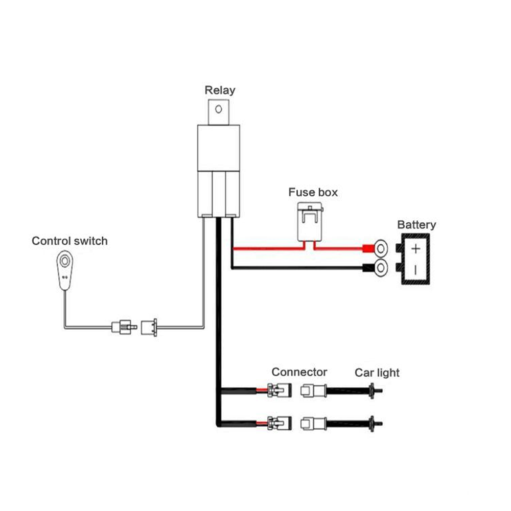 14AWG DT Connector On Off Switch Wiring Harness Kit-2 Leads/240w