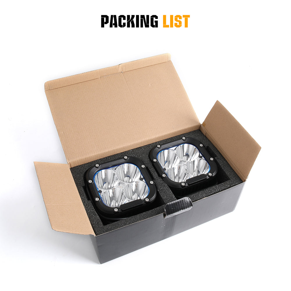 CO LIGHT 4.5 Inch Cube4 Series Spot Offroad Driving Lights 