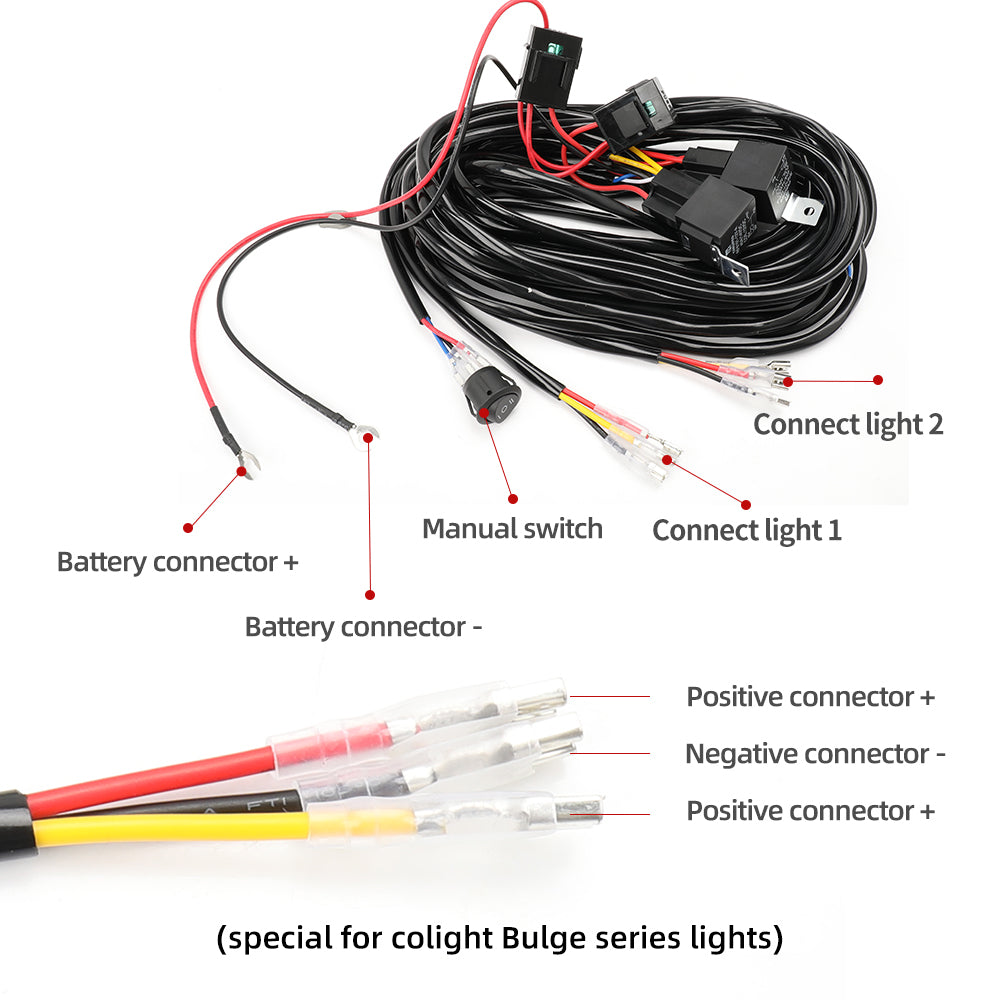 3-Zoll-Bernstein-Seiten-Shooter-Stroboskop-Grabenlichter (Set/2 Stück)