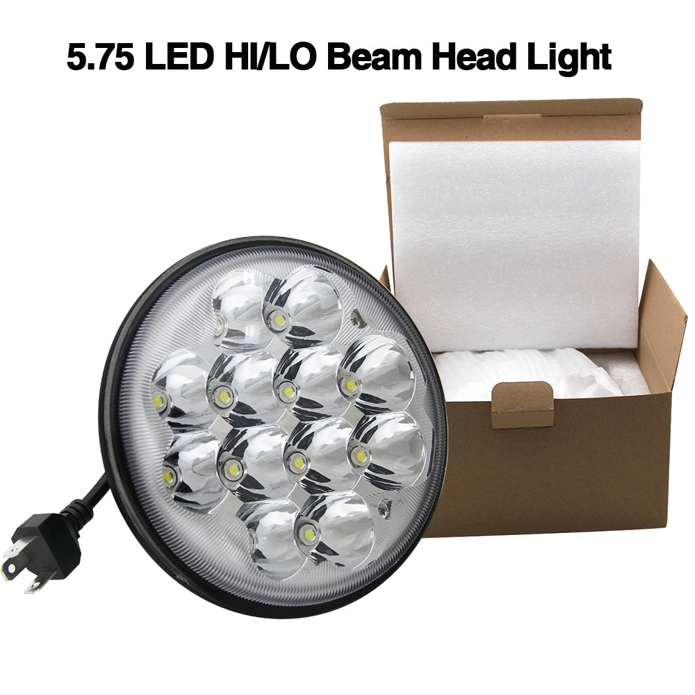 CO LIGHT 5,75 Zoll Chrome Sealed Beam LED-Motorradscheinwerfer