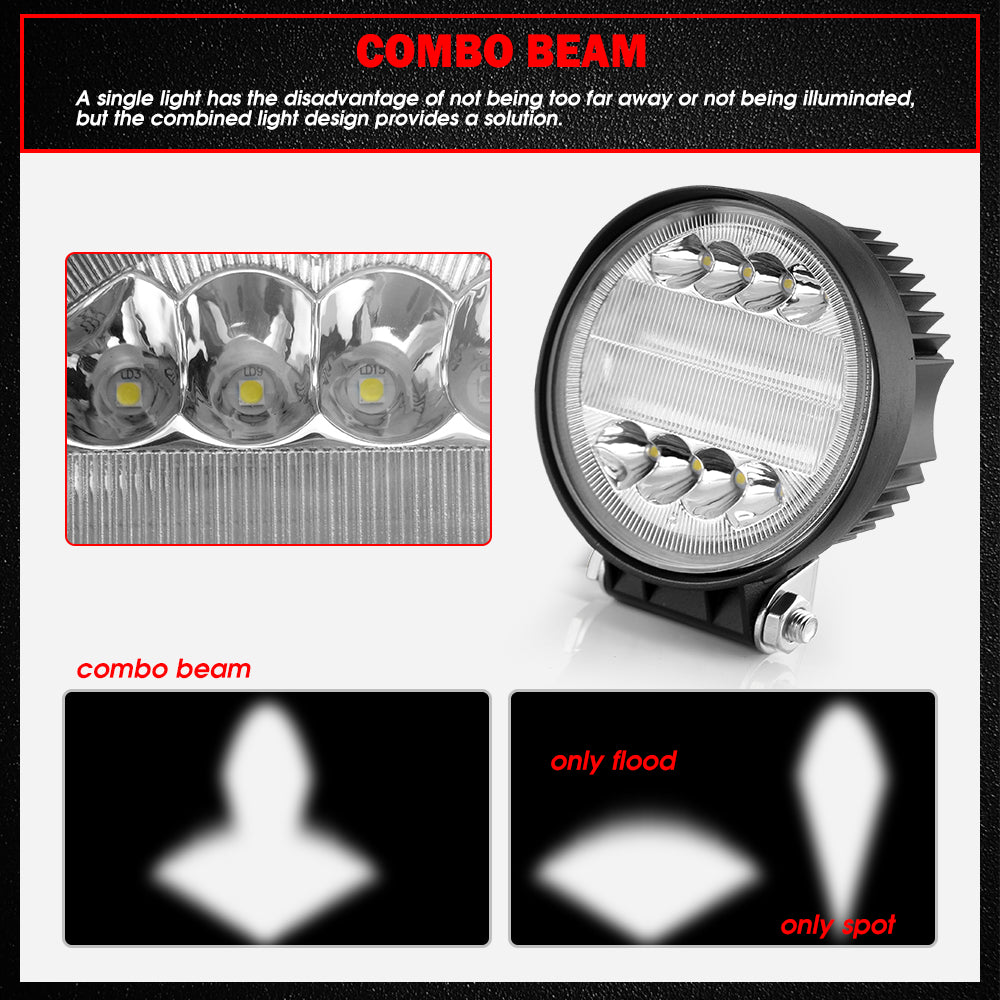 4.6 Inch Round Combo Beam Auxiliary Driving Lights