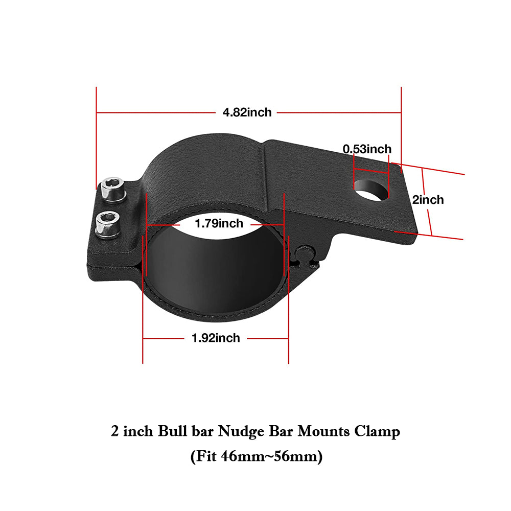 2inch Bull Bar Work Lamp Clip Tube Bracket