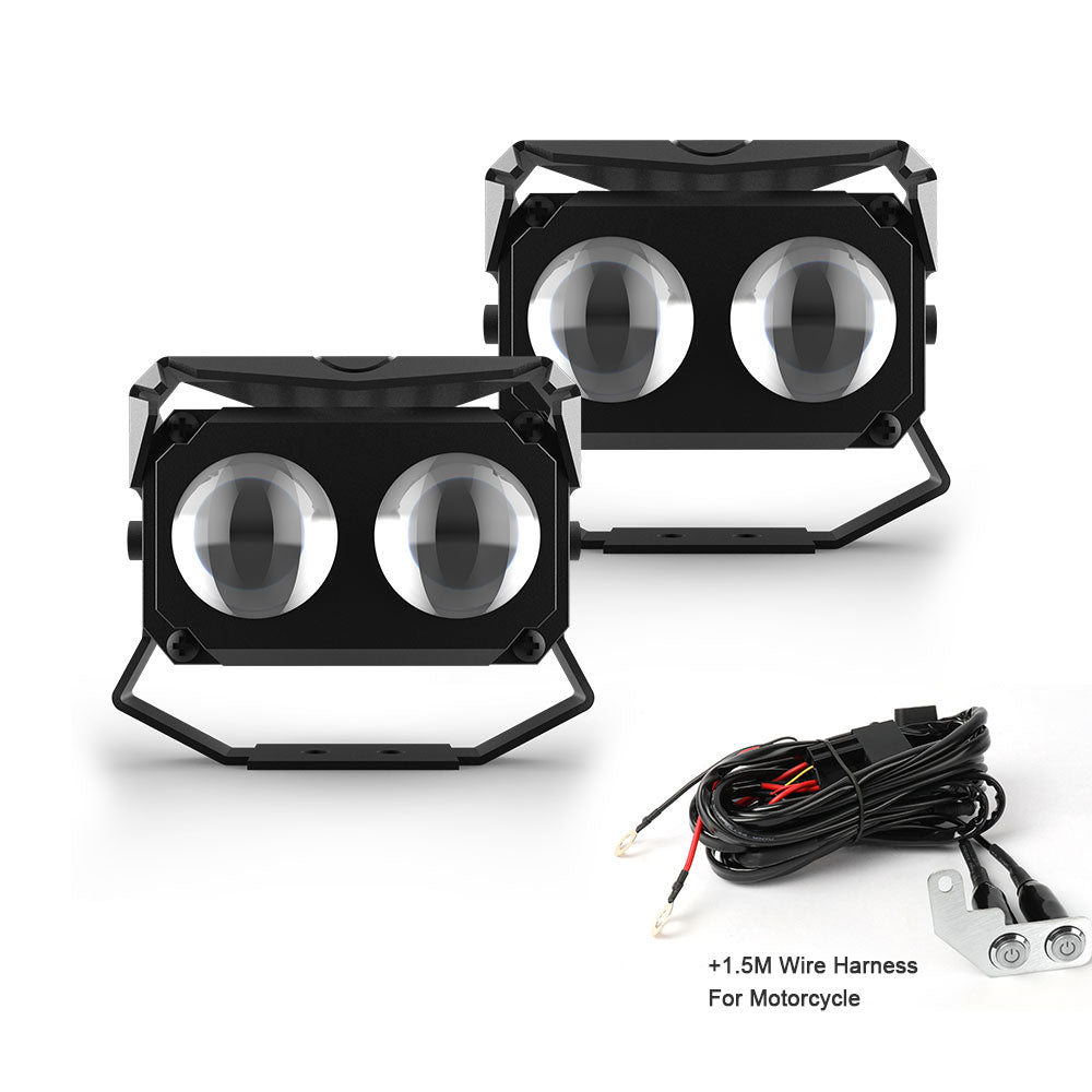 3 Inch Bulge C Series Mini Auxiliary Headlights/Fog Lights (Set/2pcs)