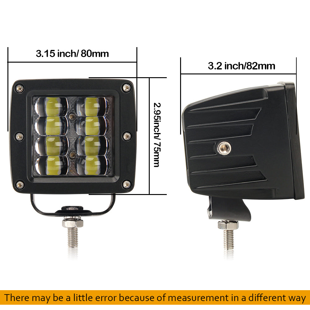 CO LIGHT G4 Series 3inch Spot Ditch/A Pillar Light- 8 LEDs System 24W