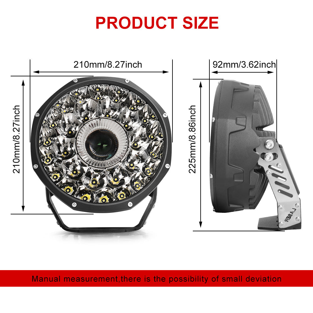 New 8.5inch Offroad Spot Laser Driving Lights