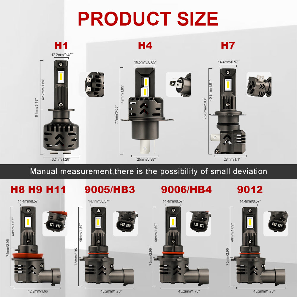 2 Bombillas Led H11 4500 lumen