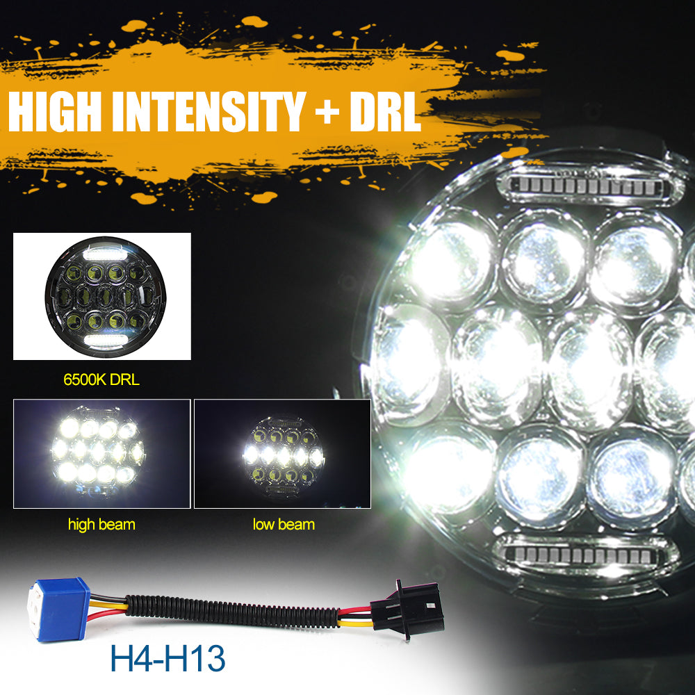 Colight 7 Inch High Density Dual Beam/White DRL LED Headlight