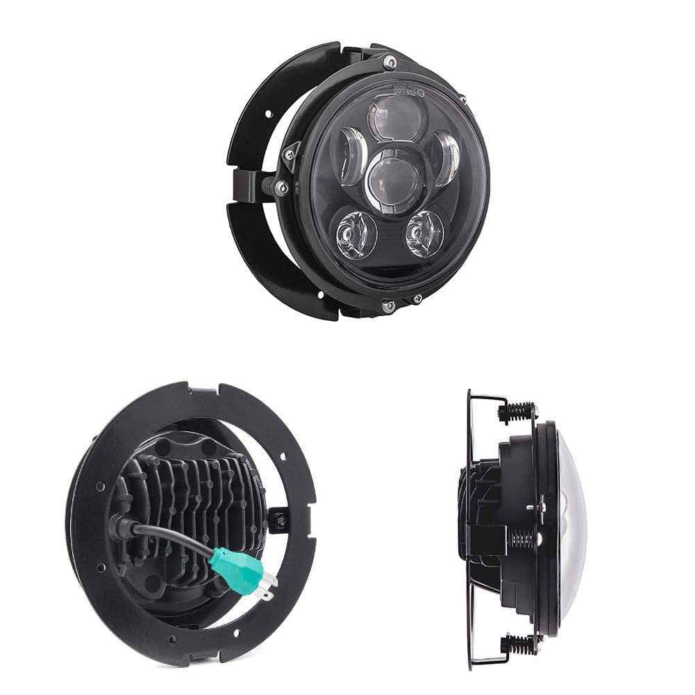 Support de montage de phare LED rond de 7 pouces (pièce unique)