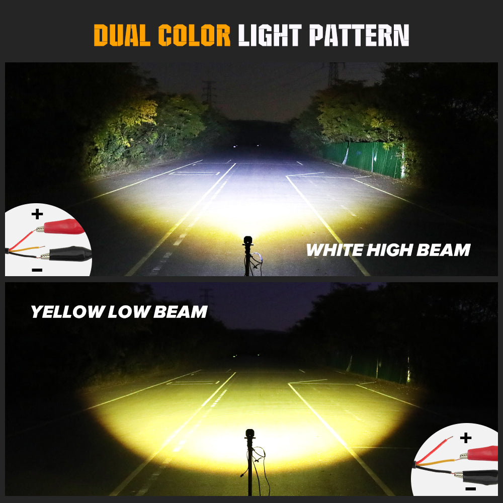 3inch DDF Series Dual Color Dual Beam Square Fog Light Pods