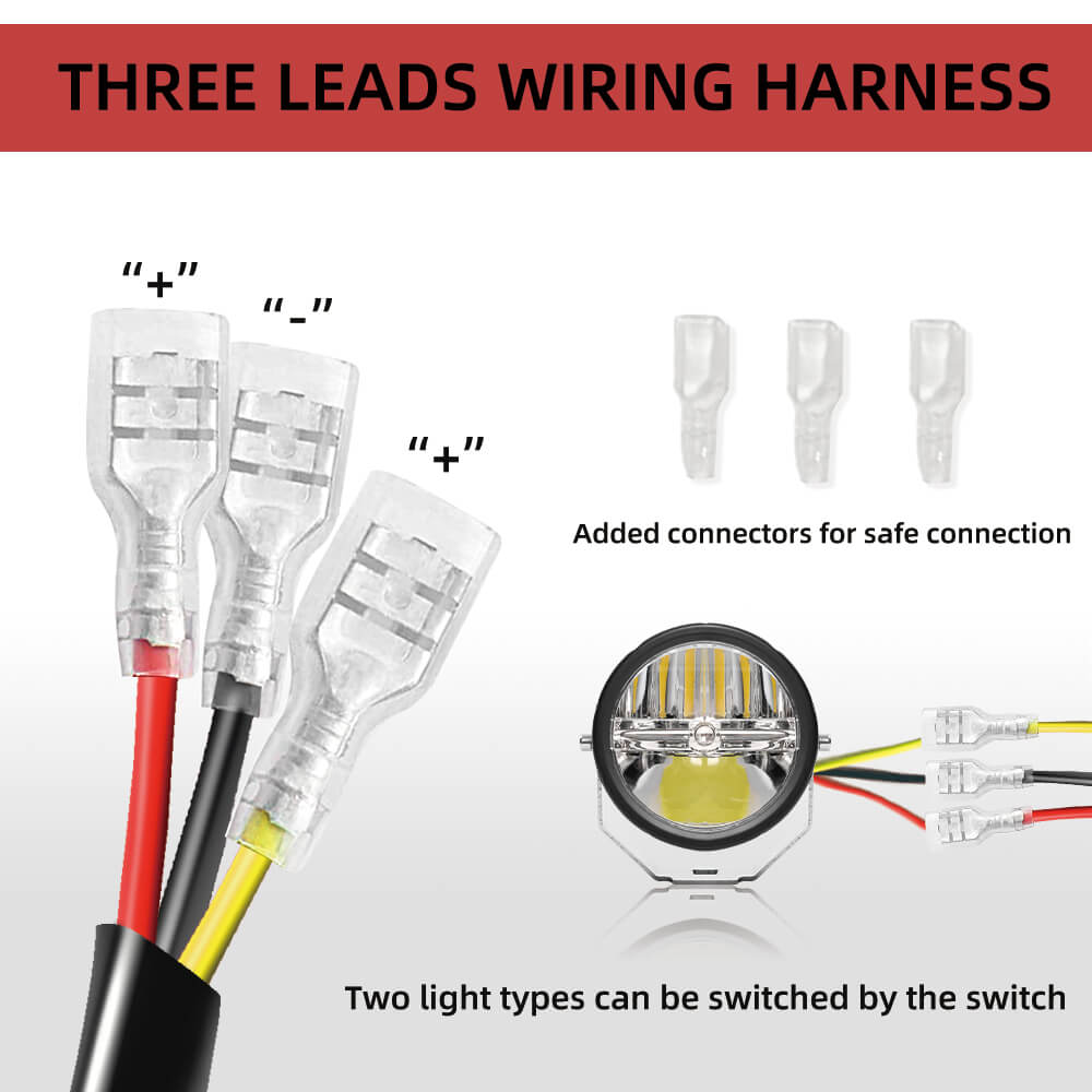 Cigarette Lighter Plug Wire Harness For LED Light Bar