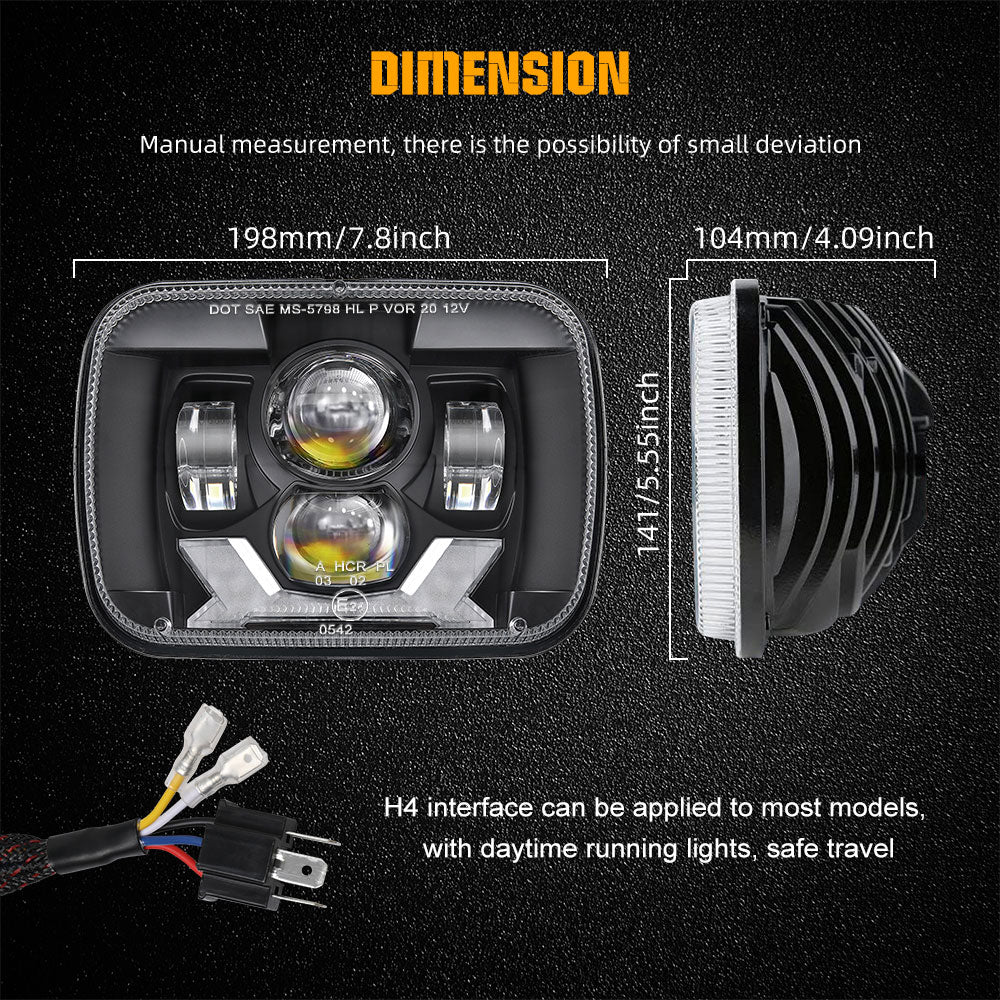 Set 2 Stück Quadratisch 27W Mini LED Scheinwerfer Scheinwerfer Tagfahrlicht  LED Lampe Neu - BELEUCHTUNG