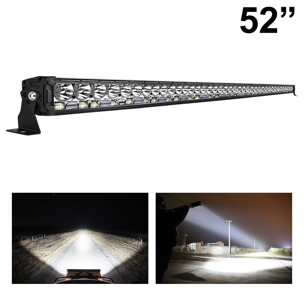 F13 Series 8-52 pouces Spot&Flood Beam Position Light Barres lumineuses épaisses