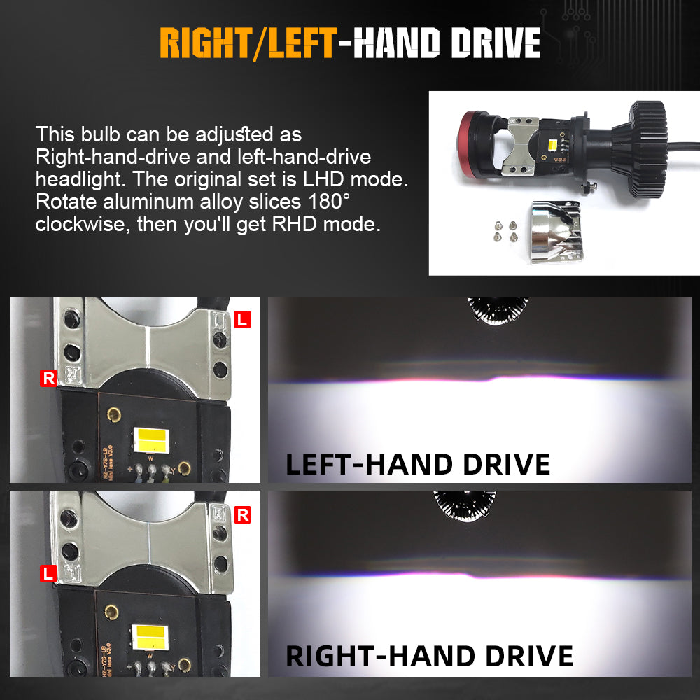 H4 LED Headlight Bulb | Motorcycle Lights | Brightest h4 LED Bulbs
