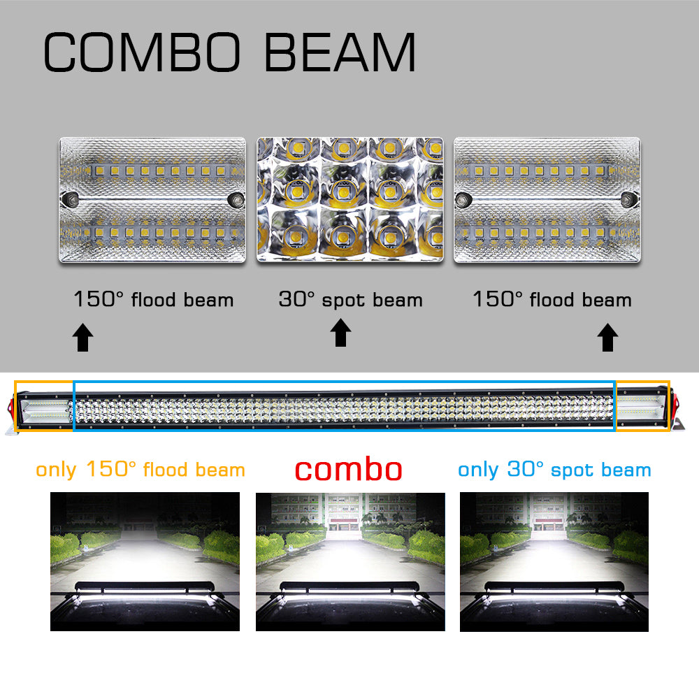 CL42 Series 22-42 Inch Quad-Row Straight&Curved Combo Series LED Light Bars SIDE BRACKET