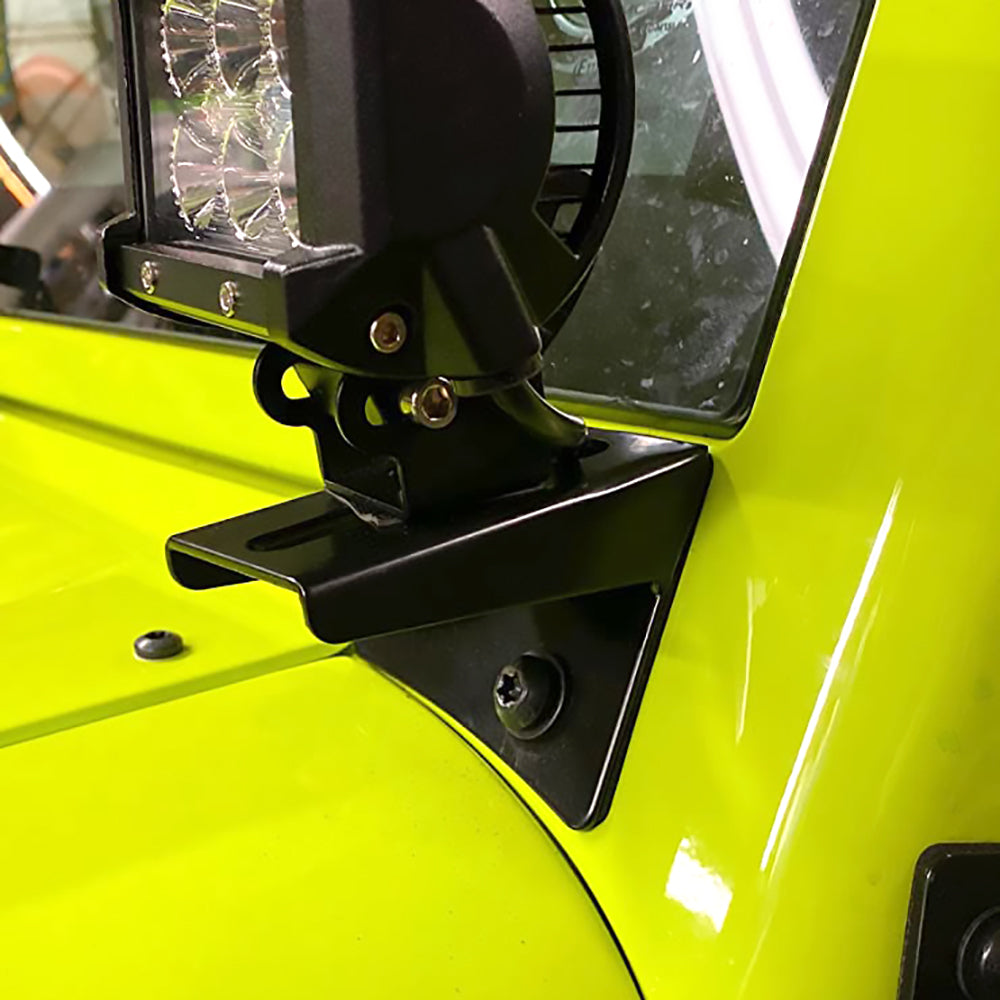 A-Pillar Windshield Mounting Brackets For 2007-2017 Jeep Wrangler JK