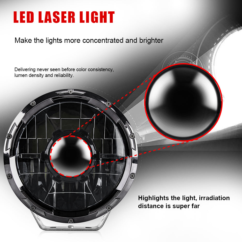 Colight 7 Inch Hi-Lo Beam DRL Offroad Laser Driving Lights
