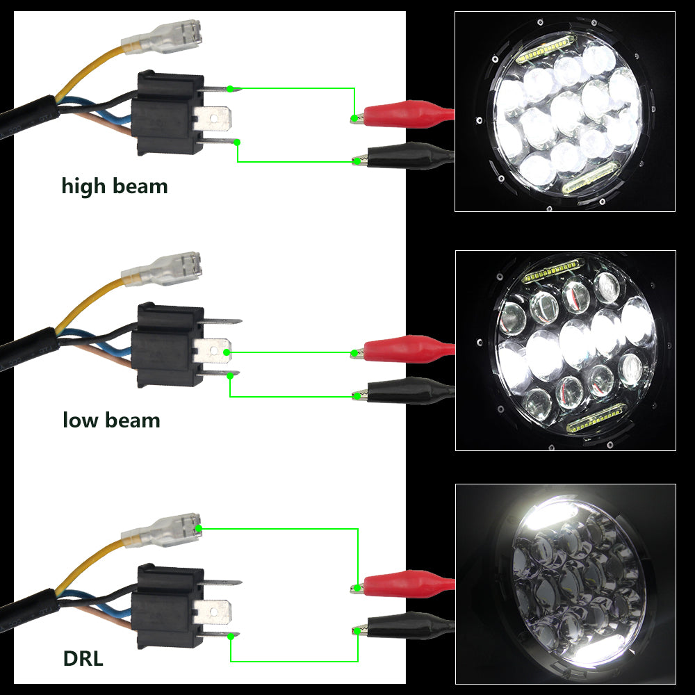 Colight 7 Inch High Density Dual Beam/White DRL LED Headlight