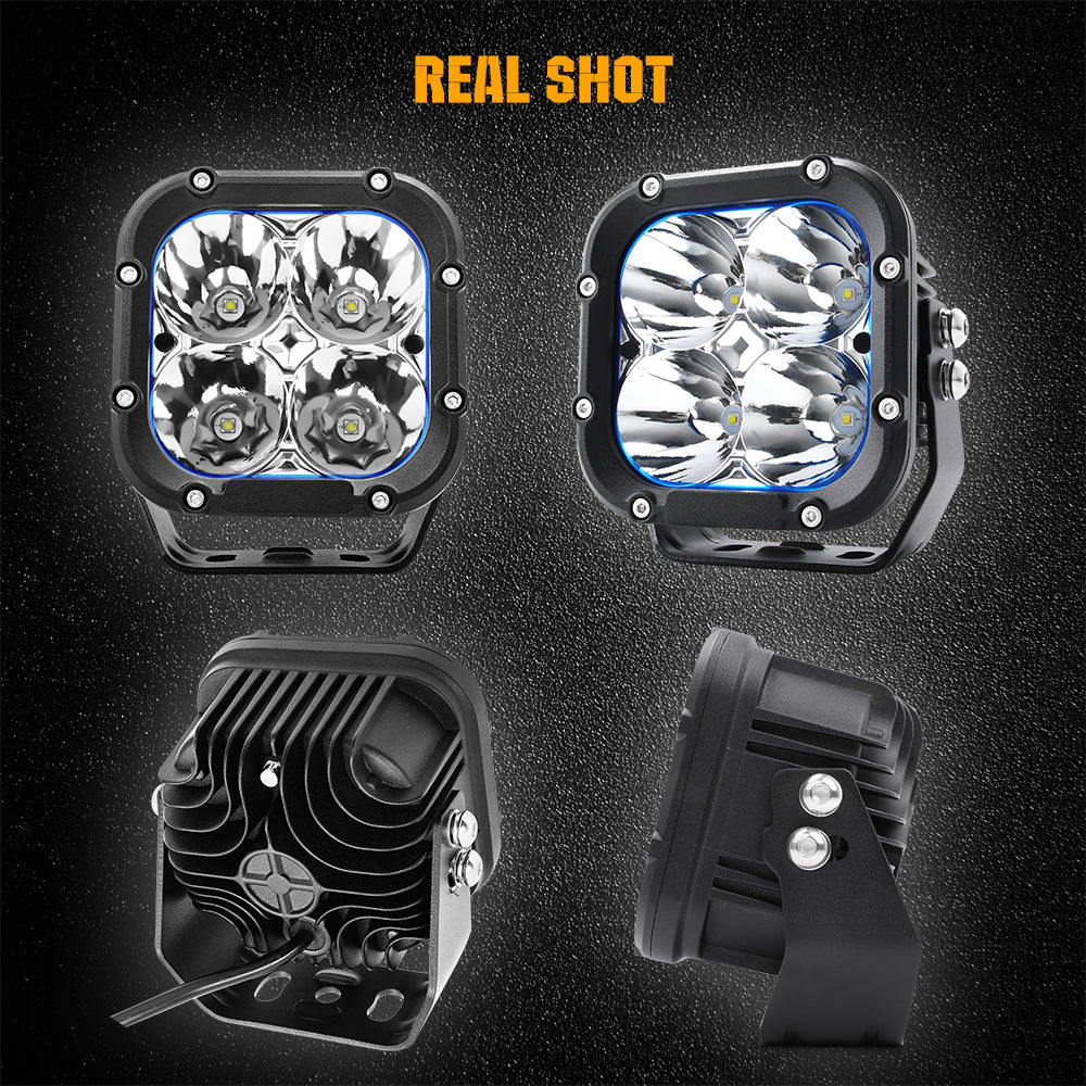 CO LIGHT 4.5 Inch Cube4 Series Spot Offroad Driving Lights 