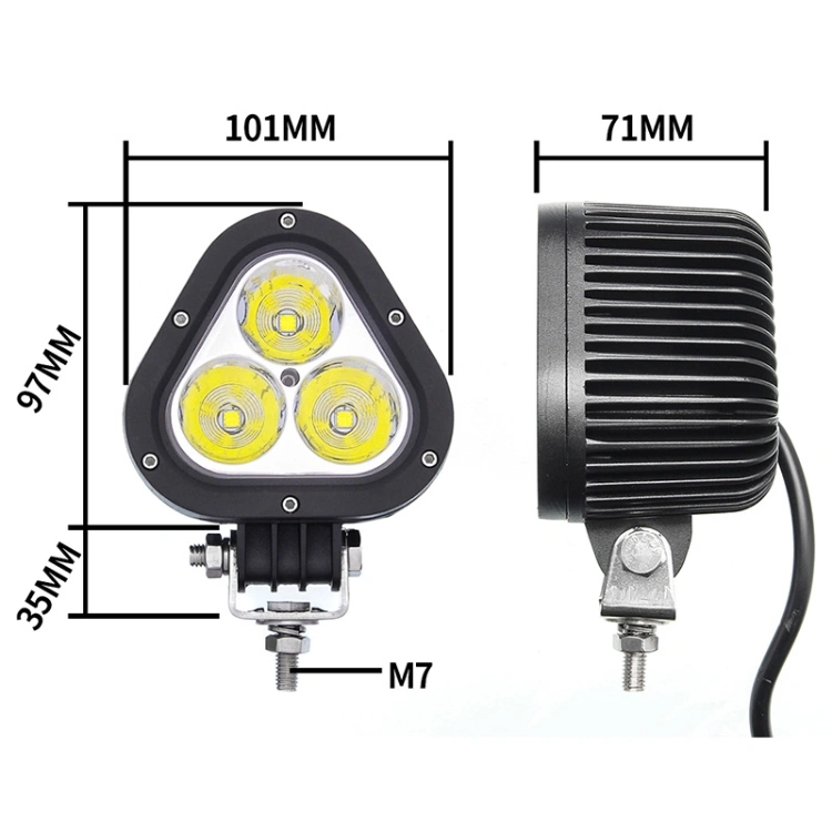 4 Inch Q2 Series Triangle Motorcycle Driving Light(Set/2pcs)