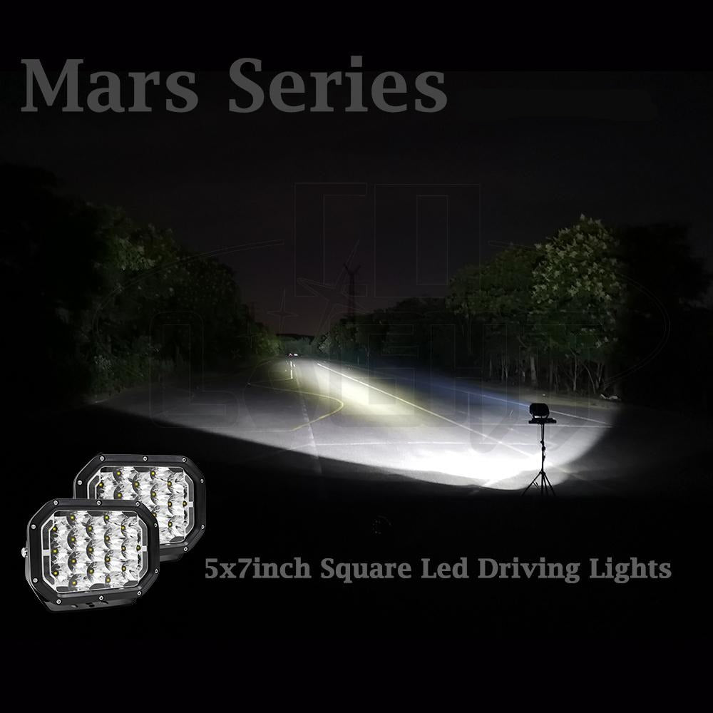 Colight Mars Series 5x7inch Square Led Driving Lights With DRL
