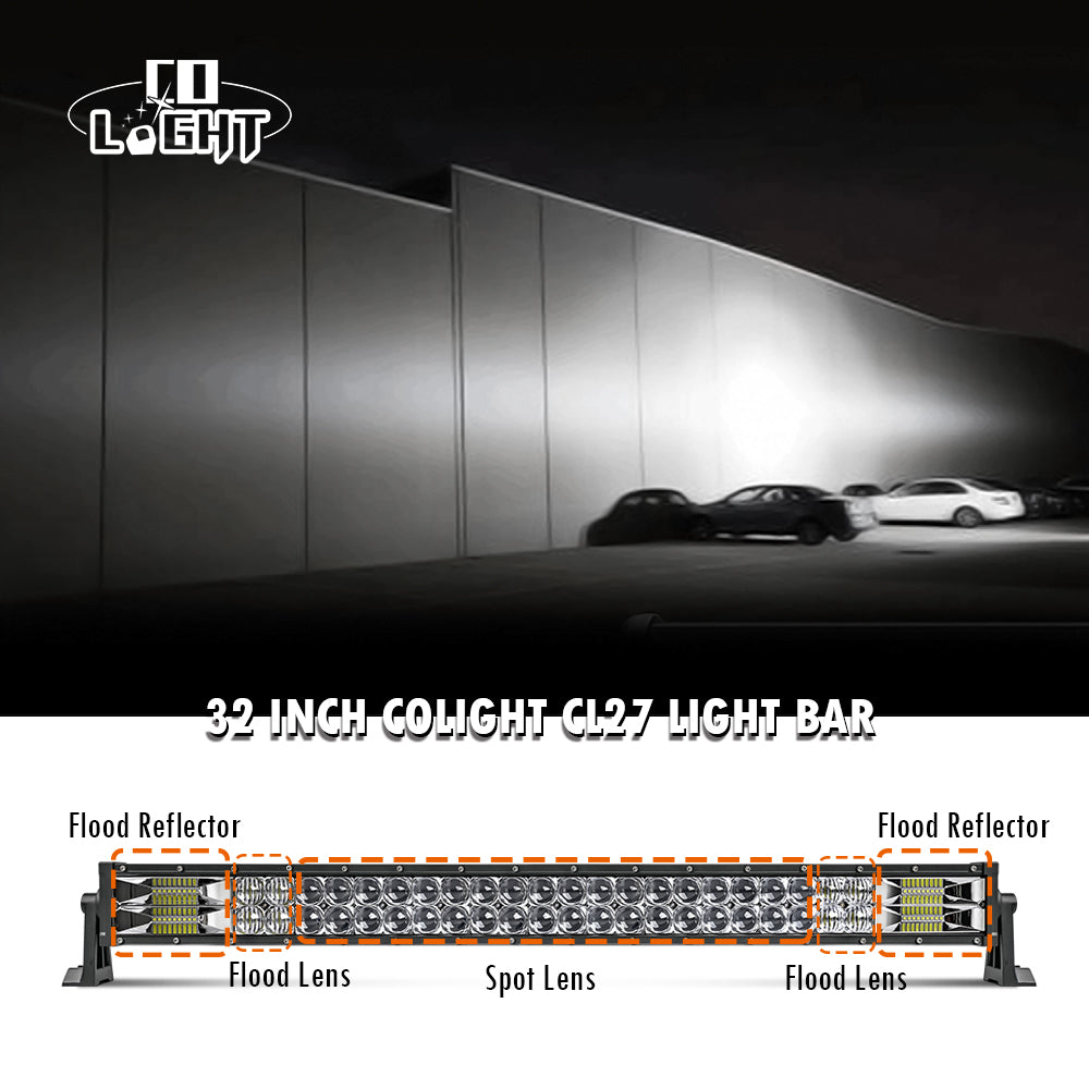 Colight 32 inch CL27 light bar light performance