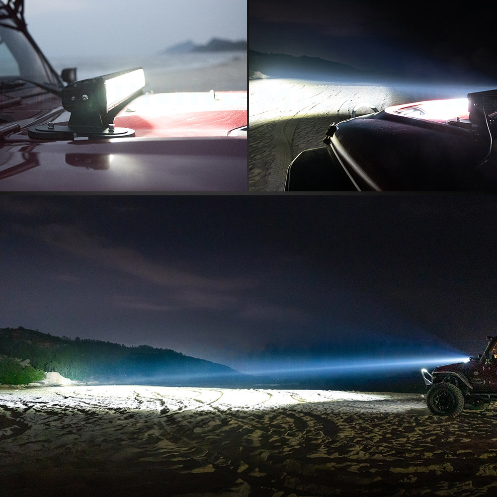 CO LIGHT 14-42 Inch Single Row Offroad Laser Light Bars With DRL Lights