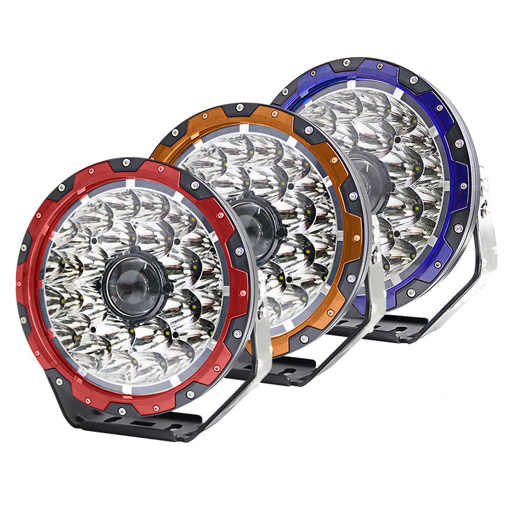 Colight 9 Inch Offroad Laser Driving Lights With 3-Color Daytime Light Rings