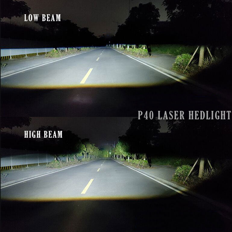 Bi Projector P40 Led&Laser Headlights, Left Hand Drive