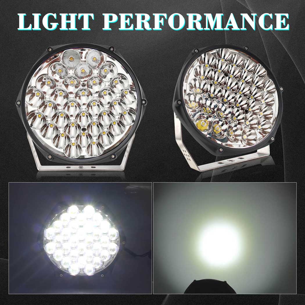 COLIGHT 7 Inch DenseX Series Round LED Offroad Spot Driving Light lighting performance