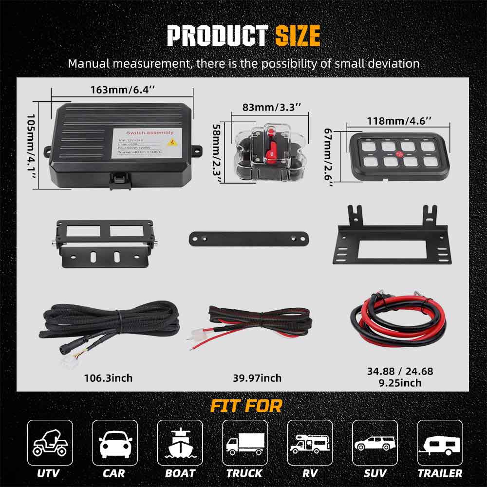 COLIGHT 8 Gang Switch Panel Power System