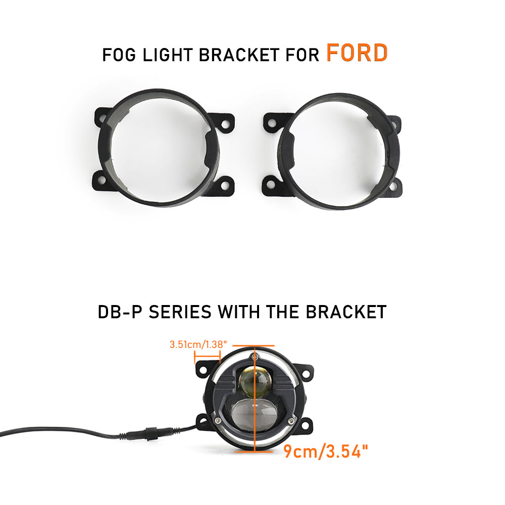 Custom DB-P Series Fog Light Brackets For Ford
