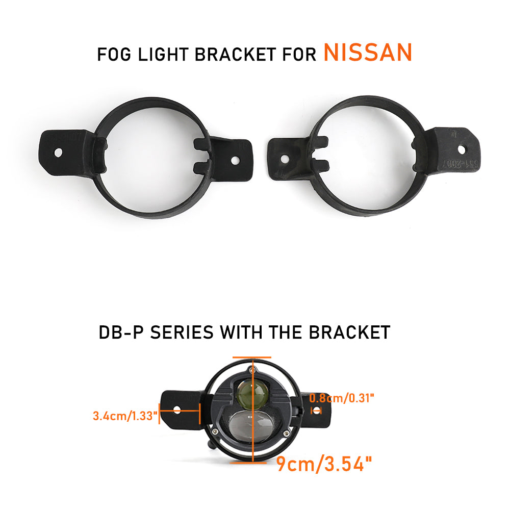 Custom DB-P Series Fog Light Brackets For  Nissan