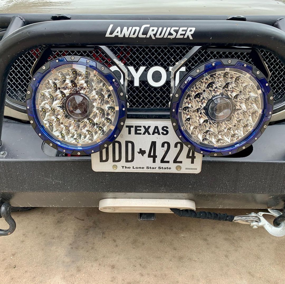 Toyota Land Cruiser Front Bumper Light Colight 9 Inch Laser Driving Lights Offroad Lights