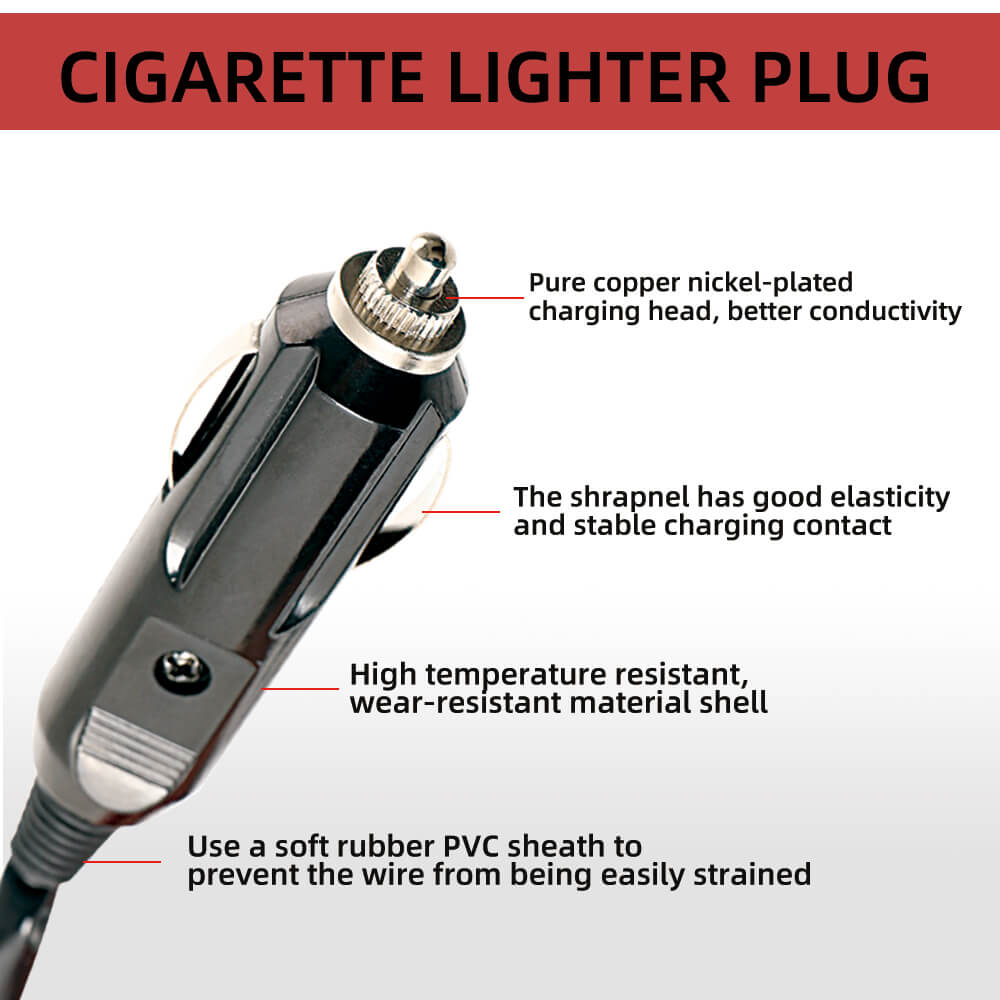 18AWG Cigarette Lighter Wire Harness For LED Light Bar